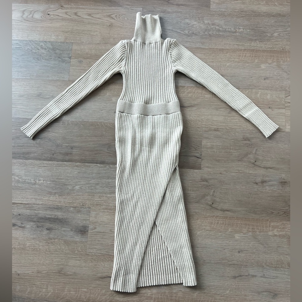 Lulus knit midi sweater dress